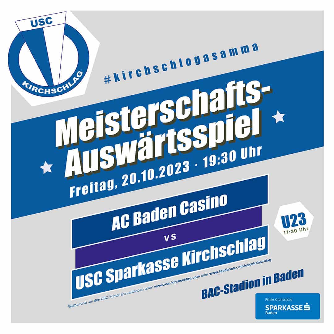 Auswärtsspiel Meisterschaft USC Sparkasse Kirchschlag vs. Casino Baden, Freitag, 20.10.2023