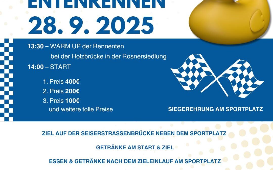 🦆💦 2. USC Sparkasse Kirchschlager Entenrennen 💦