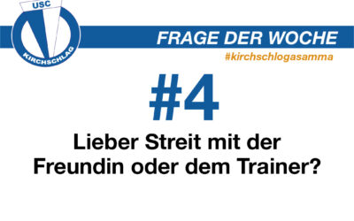 Frage der Woche #4 – Lieber Streit mit der Freundin oder mit dem Trainer?